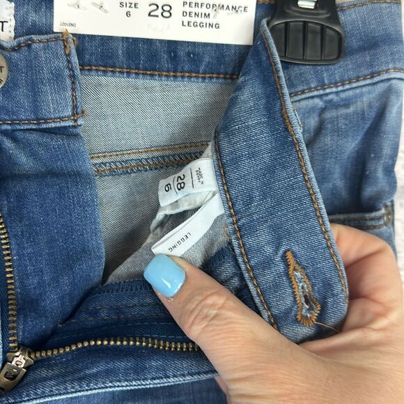 Loft Performance Denim Legging Jeans Size 6 Size 28 NWT - Picture 4 of 7